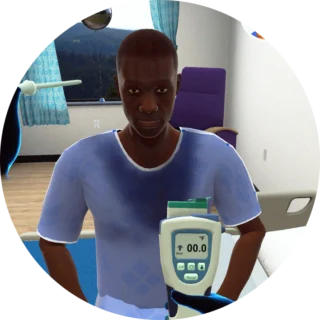 VR healthcare studies training